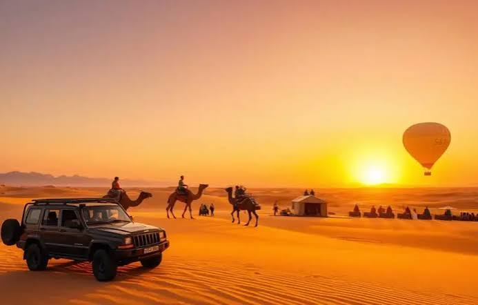 Evening Red Dunes Desert Safari